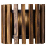 Suratto Wall Sconce - Matte Black / Medium Walnut