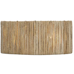 Jacob Bathroom Vanity Light - French Gold / Rattan