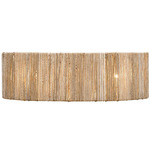 Jacob Bathroom Vanity Light - French Gold / Rattan