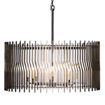 Park Row Pendant - Matte Black / French Gold / Clear