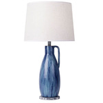 Avesta Table Lamp - Blue Lustro / Taupe