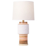 Tilde Table Lamp - Apothecary Gold / Orange Quartz / Taupe