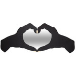 Loving Hands Mirror - Matte Black / Gold / Mirror