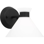 Belcarra Wall Sconce - Midnight Black / Opal Etched