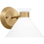 Belcarra Wall Sconce - Satin Brass / Opal Etched