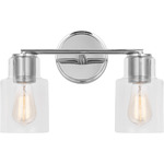 Sayward Bathroom Vanity Light - Chrome / Clear