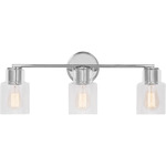 Sayward Bathroom Vanity Light - Chrome / Clear