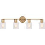 Sayward Bathroom Vanity Light - Satin Brass / Clear