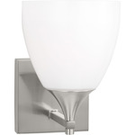 Toffino Wall Sconce - Brushed Steel / Milk