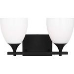 Toffino Bathroom Vanity Light - Midnight Black / Milk