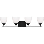 Toffino Bathroom Vanity Light - Midnight Black / Milk