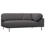 Collar Open End Sofa - Black / Barnum 11