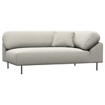 Collar Open End Sofa - Black / Barnum 24