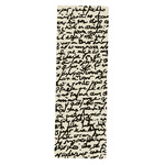 Manuscrit Runner Rug - Black / White