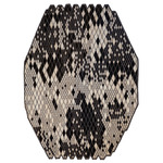 Losanges Rug - White Black Grey