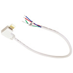 Silk Light Bar Side Power Line Cable with Open Wire - White