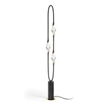 Il Pezzo 12 Floor Lamp - Black / Moroccan Black Marble / Crystal