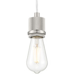 Port Nine Bare Pendant - Brushed Steel