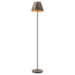 Facet Cone Floor Lamp - Walnut