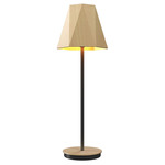 Facet Cone Table Lamp - Maple