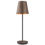 Conical Table Lamp - Walnut