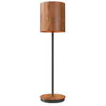 Cylindrical Tall Table Lamp - Imbuia