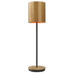 Cylindrical Tall Table Lamp - Louro Freijo