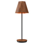 Facet Cone Table Lamp - Imbuia