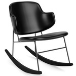 Penguin Upholstered Rocking Chair - Black / Dakar Black Leather