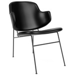 Penguin Upholstered Lounge Chair - Black / Dakar Black Leather