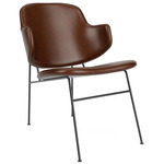 Penguin Upholstered Lounge Chair - Black / Dakar Brown Leather