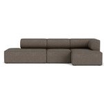 Eave One Arm Sectional - Grey Boucle