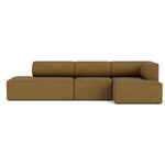 Eave One Arm Sectional - Gold Boucle