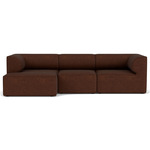 Eave Two Arm Deep Seat Sofa - Bordeaux Boucle