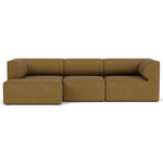 Eave Two Arm Deep Seat Sofa - Gold Boucle