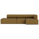 Eave One Arm Deep Seat Sectional - Gold Boucle