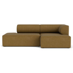 Eave One Arm Deep Seat Sectional - Gold Boucle