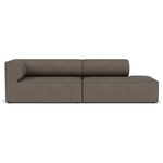 Eave One Arm Sofa - Grey Boucle