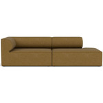 Eave One Arm Sofa - Gold Boucle