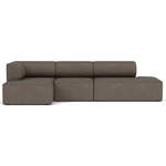 Eave One Arm Sectional - Grey Boucle