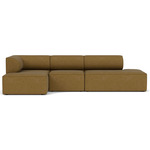Eave One Arm Sectional - Gold Boucle