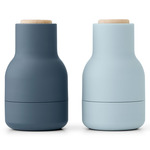 Bottle Grinders - Set of 2 - Blue / Beech Wood