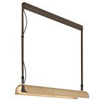 Aluet Indirect Linear Pendant - Beige / Ash