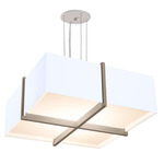 Veram Pendant - White Washed Oak / Gloss White