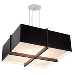 Veram Pendant - Walnut / Matte Black