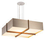 Veram Pendant - Walnut / Brushed Rose Gold