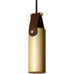 Spero Pendant - Black / Brushed Brass