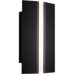 Rima Wall Sconce - Textured Black / Frosted Polymer