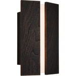 Rima Wall Sconce - Dark Stained Walnut / Frosted Polymer