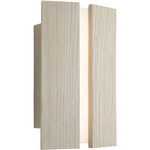 Rima Wall Sconce - White Washed Oak / Frosted Polymer